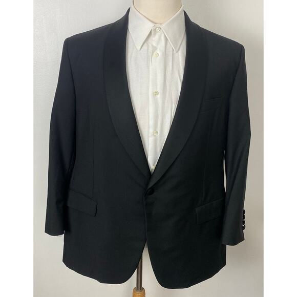 Samuelsohn Other - Samuelsohn Gable Performance 1-button wool mohair tuxedo suit jacket blazer 44S